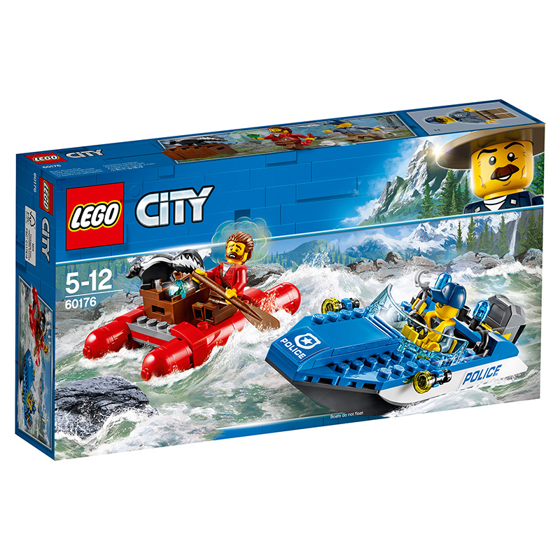乐高LEGO城市系列60176 激流追击男孩玩具
