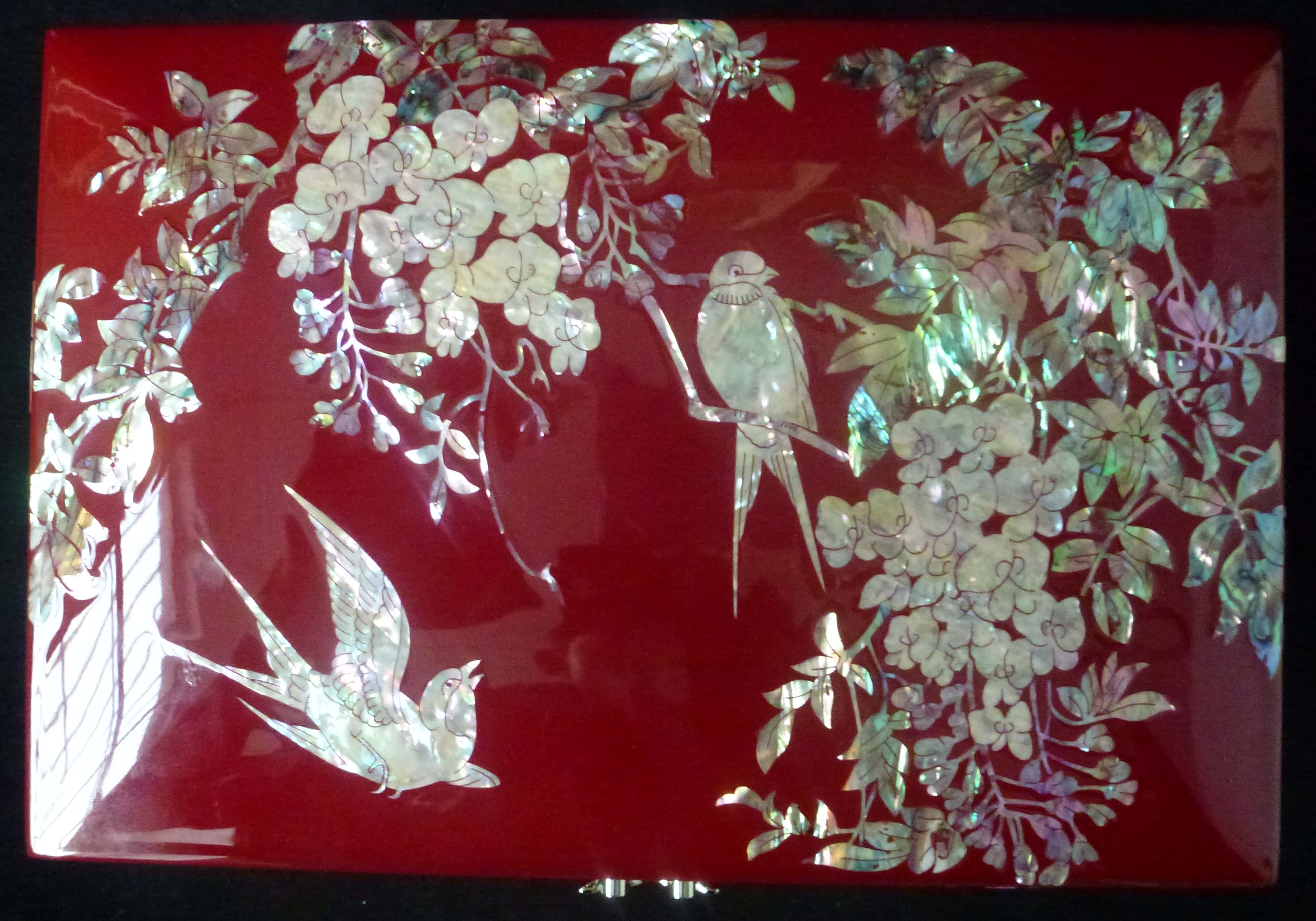 厂家批发天然螺钿贴花 漆器盒子装饰贴画 图案尺寸可定制