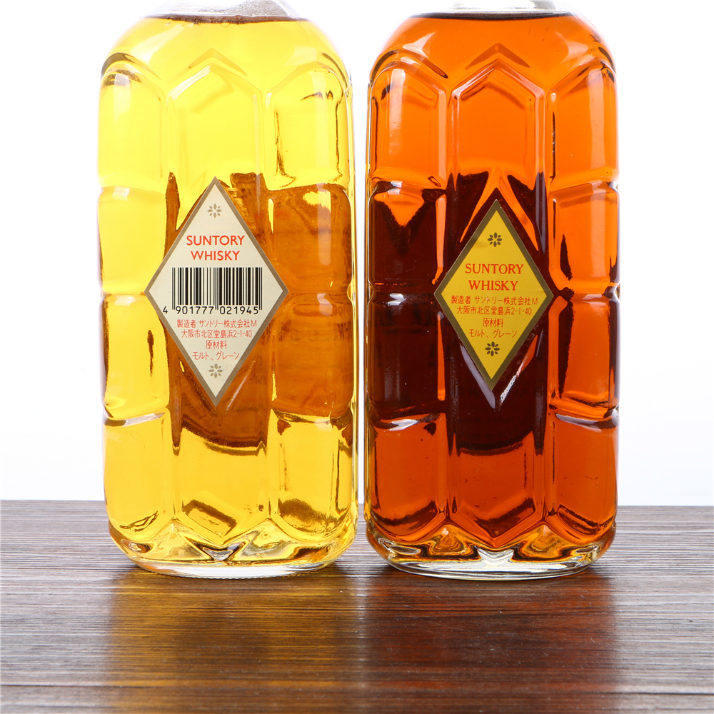 61/2000年代三得利角瓶威士忌40-43度720ml2瓶