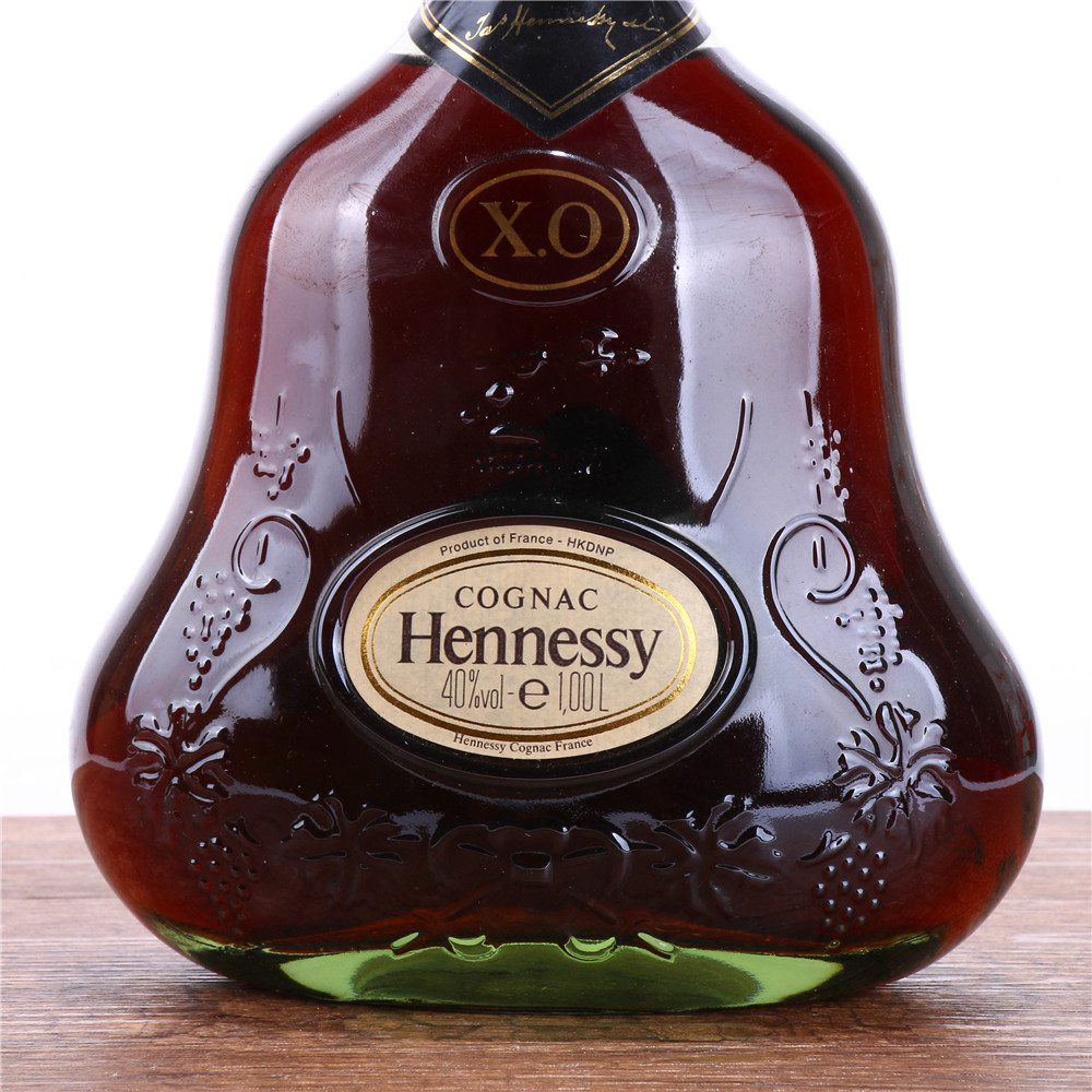 7/80年代2斤装青三行轩尼诗xo干邑白兰地40度1000ml老洋酒