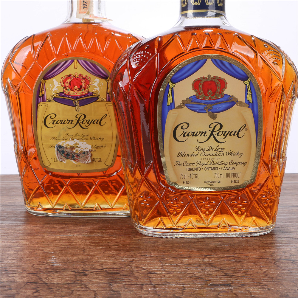 8/加拿大皇冠威士忌酒一组40度750ml1瓶/1000ml2瓶
