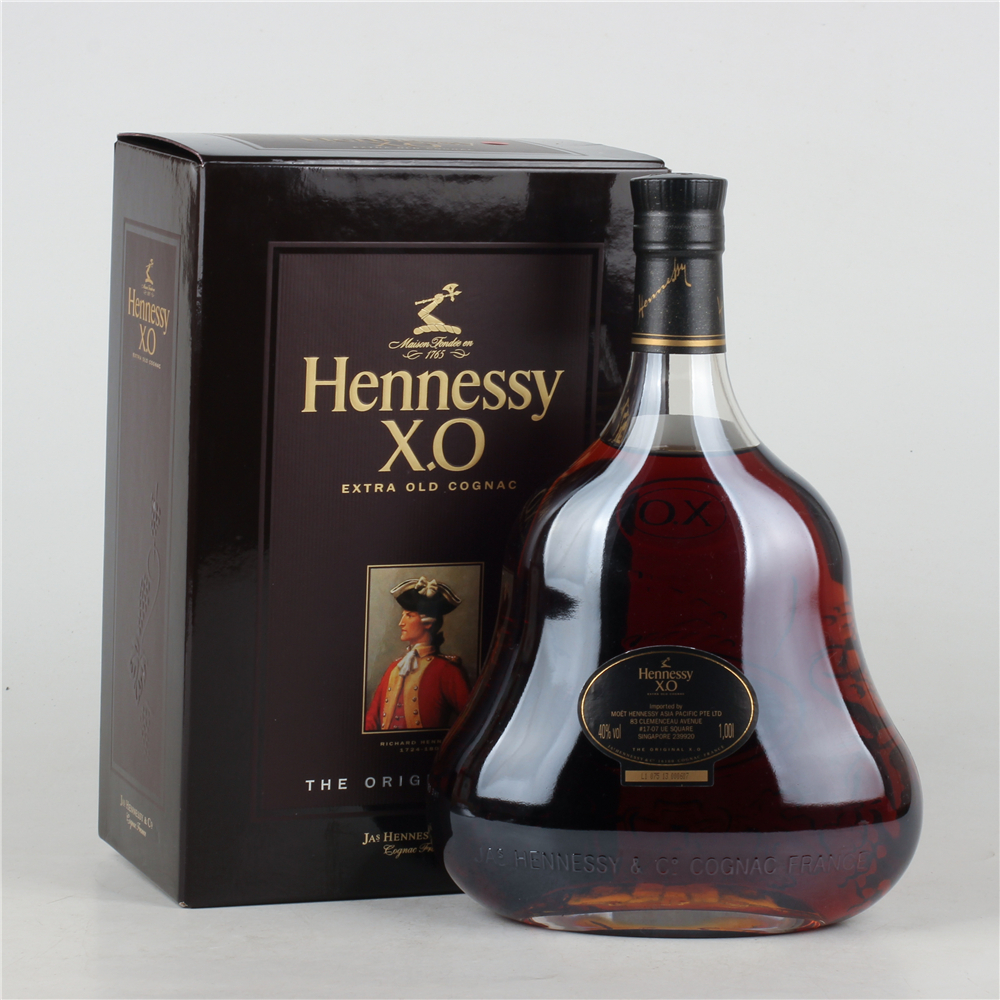 26.2斤装黑盒轩尼诗xo40度1000ml*1瓶