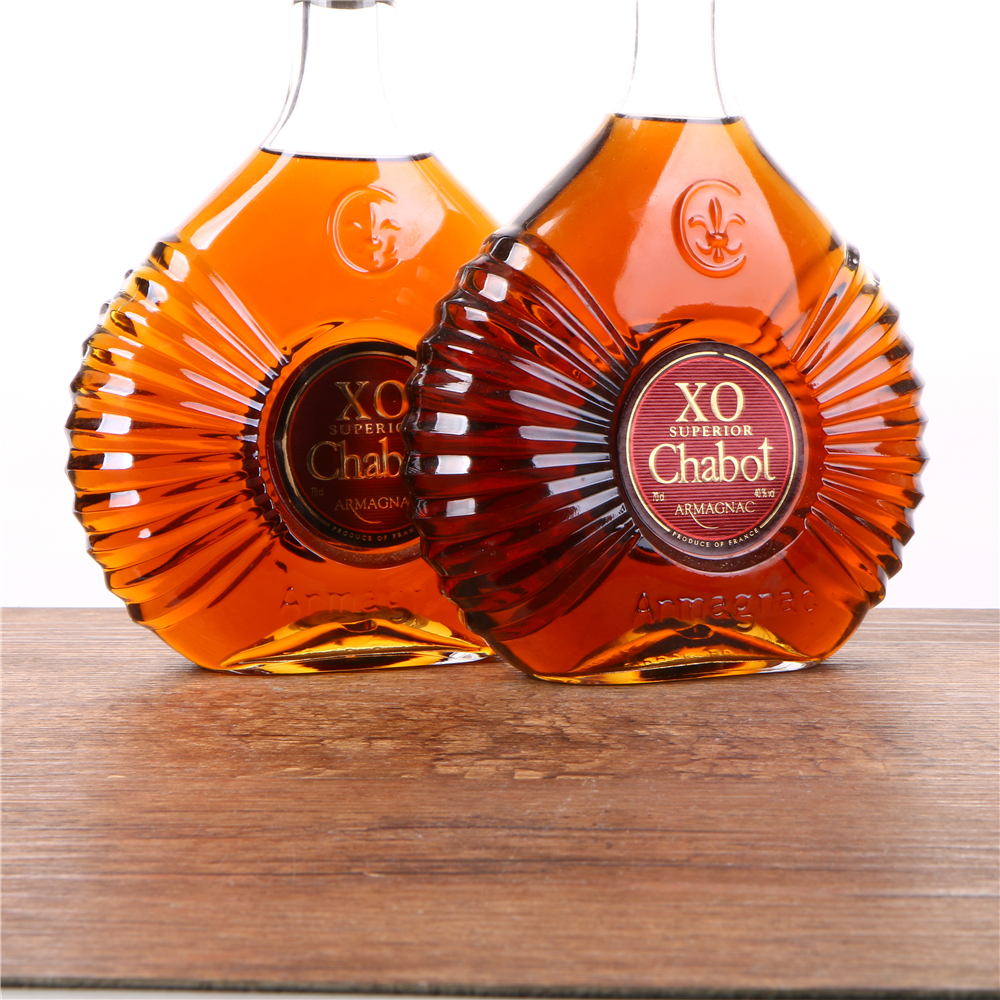 22/90年代嘉宝xo雅玛邑白兰地40度700ml4瓶老洋酒