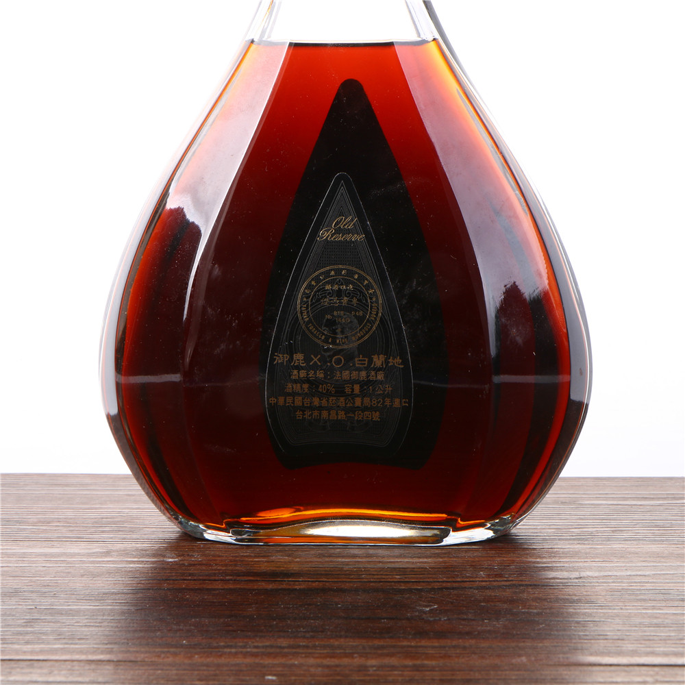 44/90年代2斤装御鹿xo干邑白兰地40度1000ml老洋酒拍卖