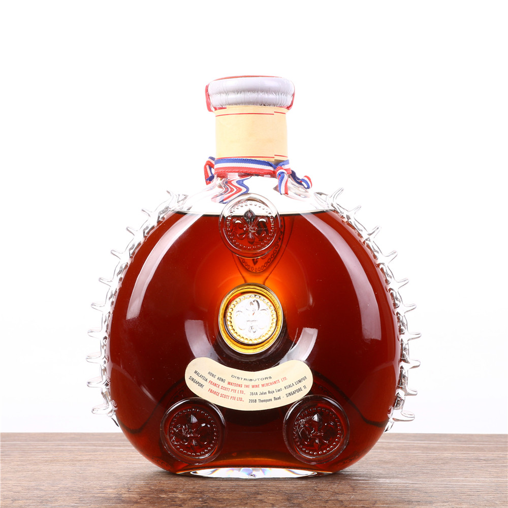 2/70年代八角盒人头马白头路易十三特级干邑40度700ml老洋酒收藏