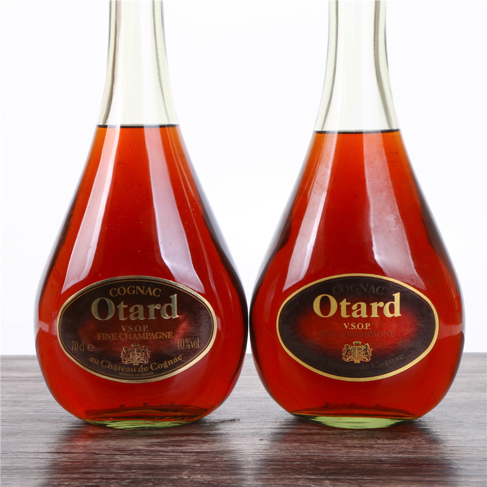 84/90年代青瓶豪达vsop白兰地40度700ml2瓶老洋酒收藏