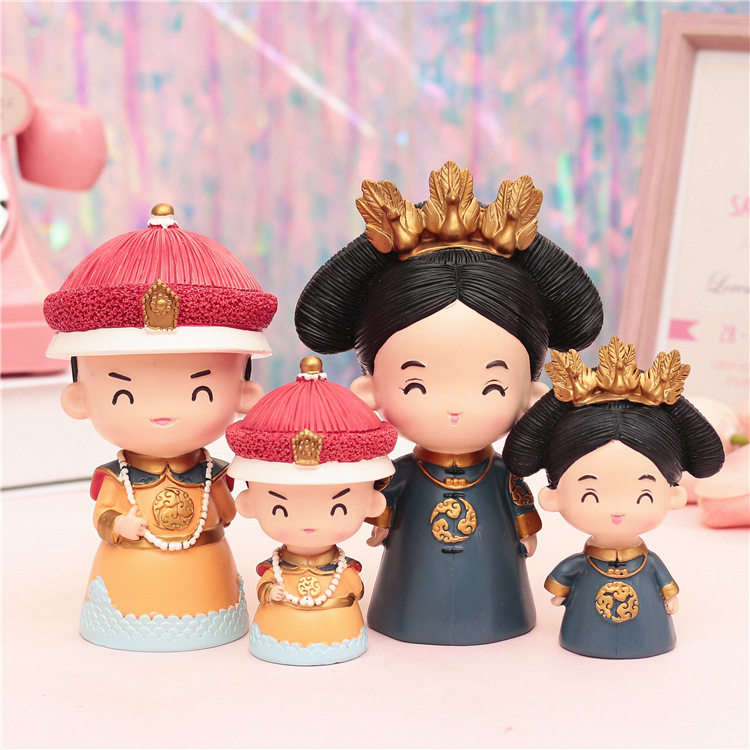 清朝皇宫摆件 延禧攻略卡通人物皇帝格格富察皇后中国特色送老外