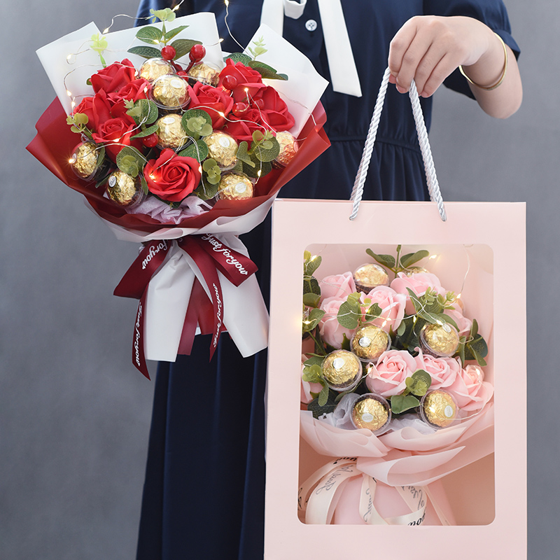 正品费列罗巧克力玫瑰花束礼物盒装送男女朋友生日老婆情人节喜糖