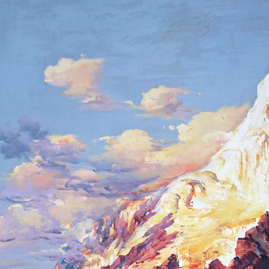 黄庆涌《雪山系列-俯瞰天地》