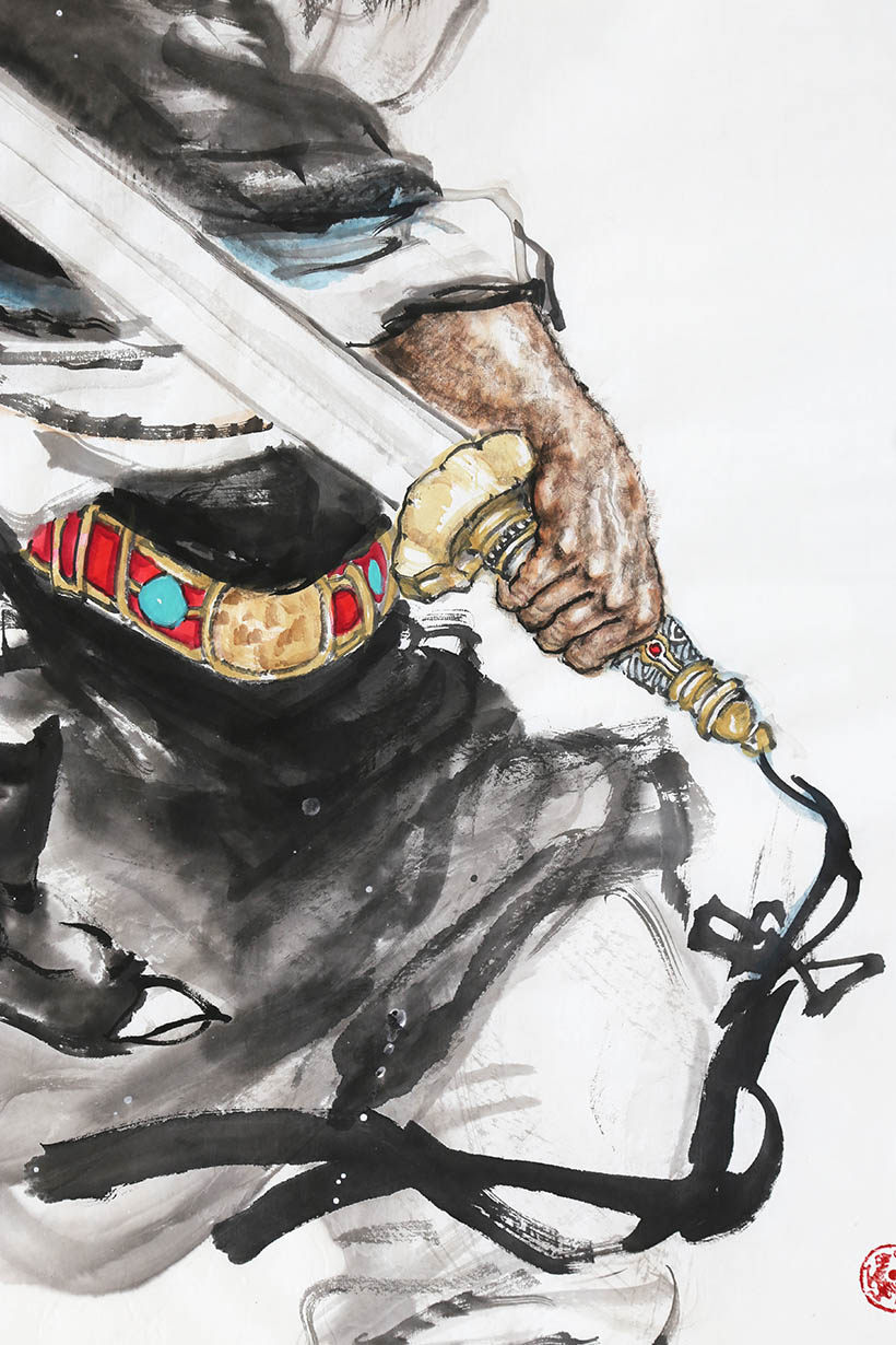 时育林《福在眼前》北京美术家协会会员 墨华斋7423