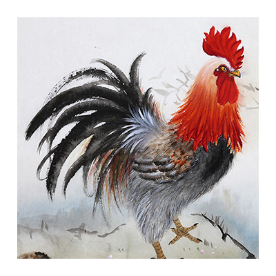 经卫华《笑口常开》136x68cm 沈阳美术家协会会员 墨华斋5953