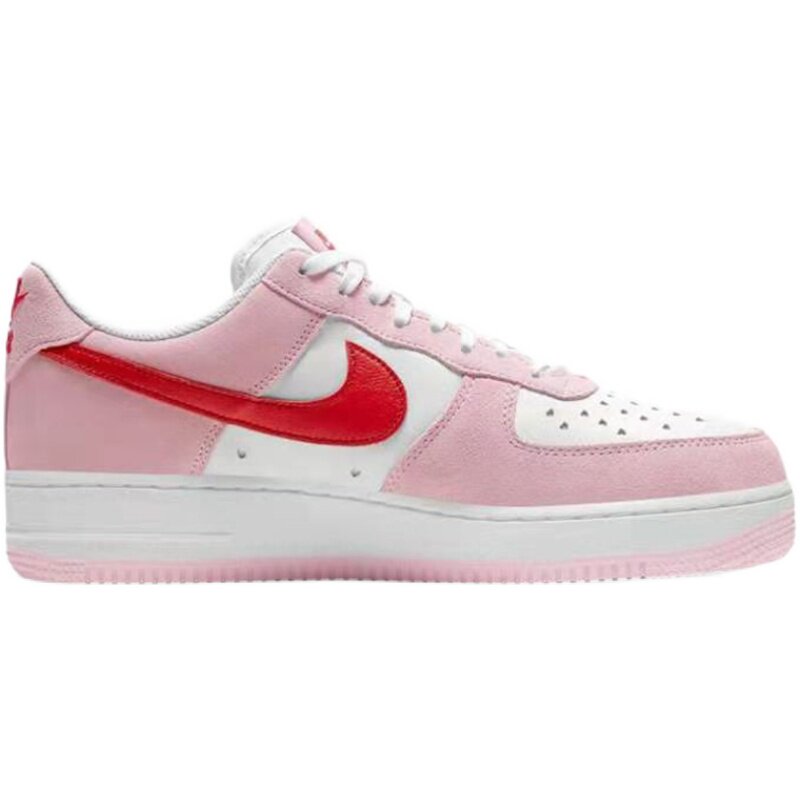 壹号nike air force 1 af1情人节白粉红 空军低帮板鞋dd3384-600