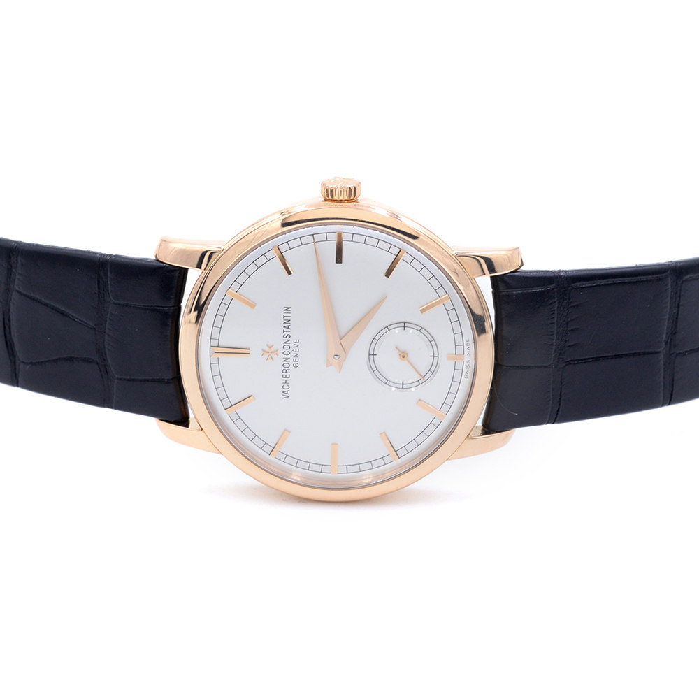 【9.5新】vacheron constantin/江诗丹顿玫瑰金手动机械男表