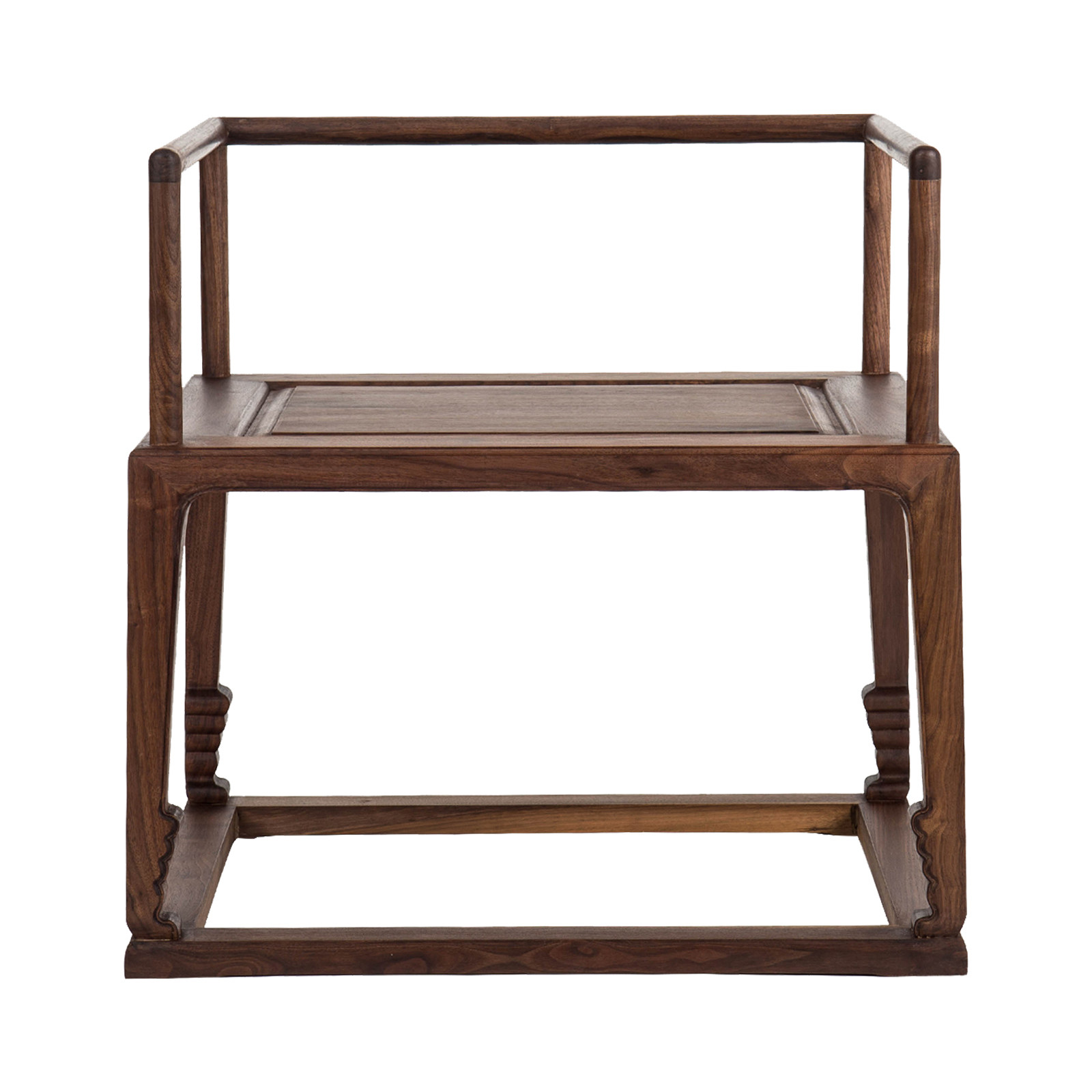 玄木禅意现代新中式黑胡桃实木茶椅明式太师椅茶室主客椅家具圈椅