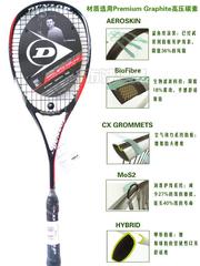 正品登禄普Dunlop BIO PRO GT-X 140 CLASSIC碳素壁球拍773095