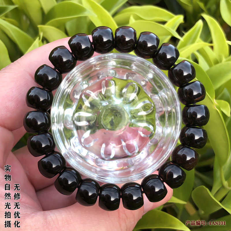 神木阁海柳手串手珠苹果珠鼓珠桶珠佛珠念珠0.8x1.0cm满血纹包邮