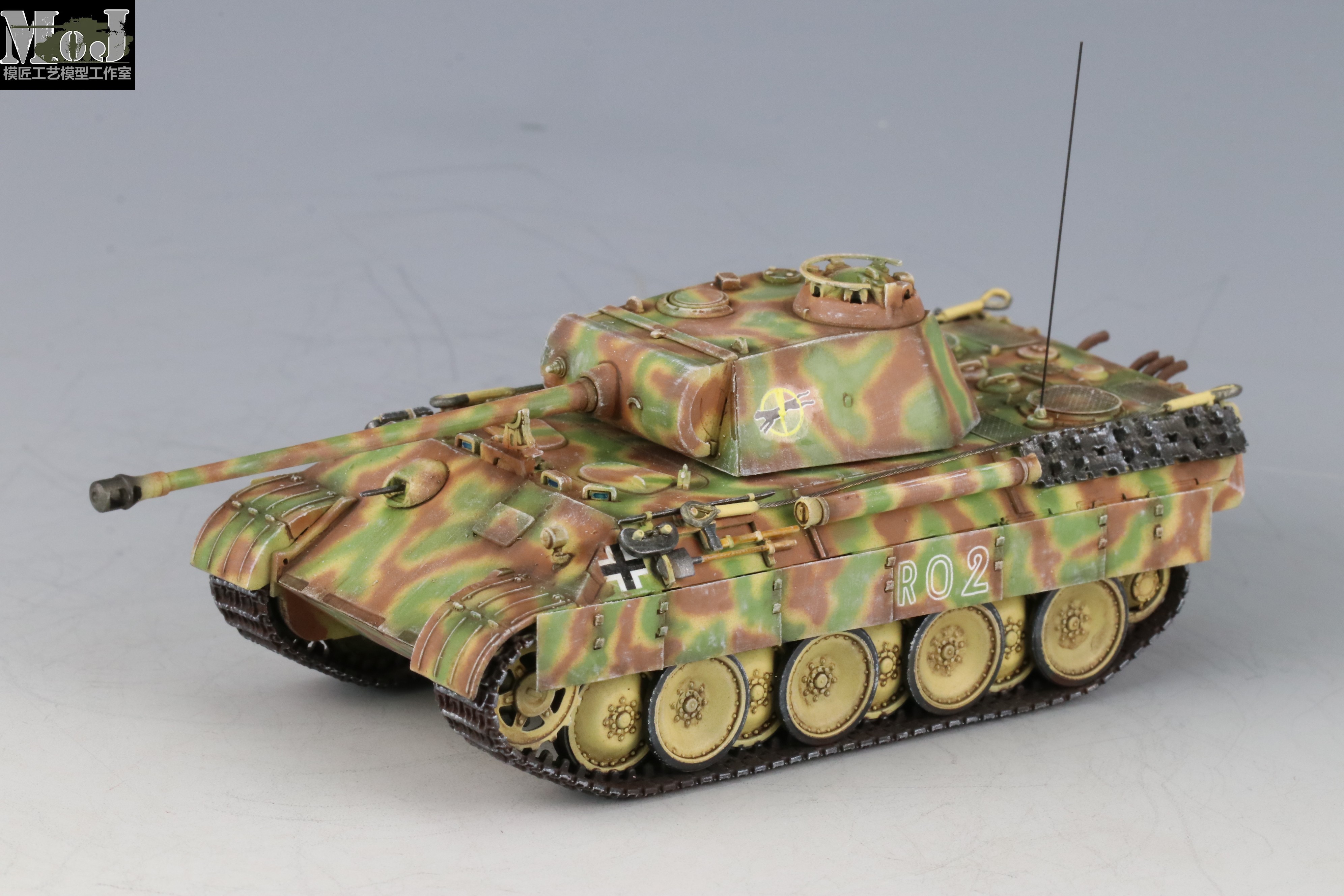 【模匠】1/72威龙7505德国豹式坦克a型 成品代工 轻旧化 沃雅改造