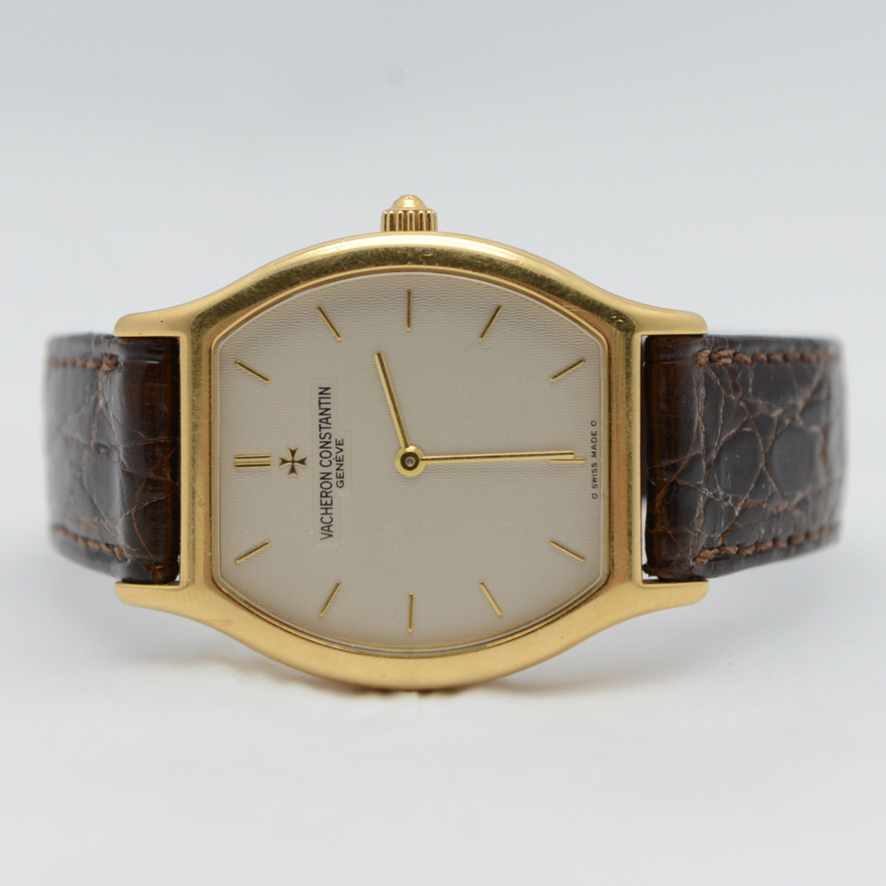 [90新]江诗丹顿18k金手动机械中性表