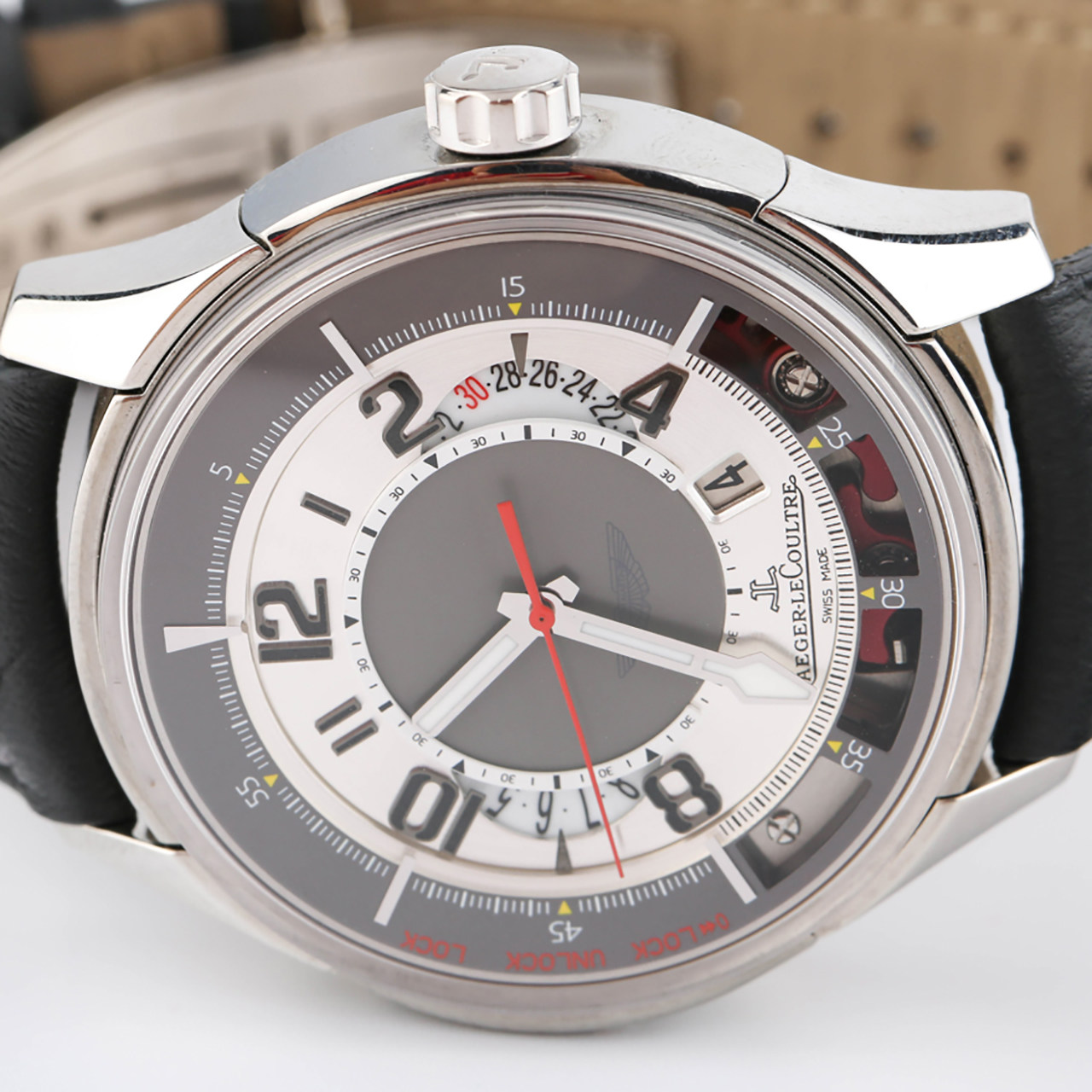 [9.5新]积家阿斯顿马丁系列铂金自动机械男表