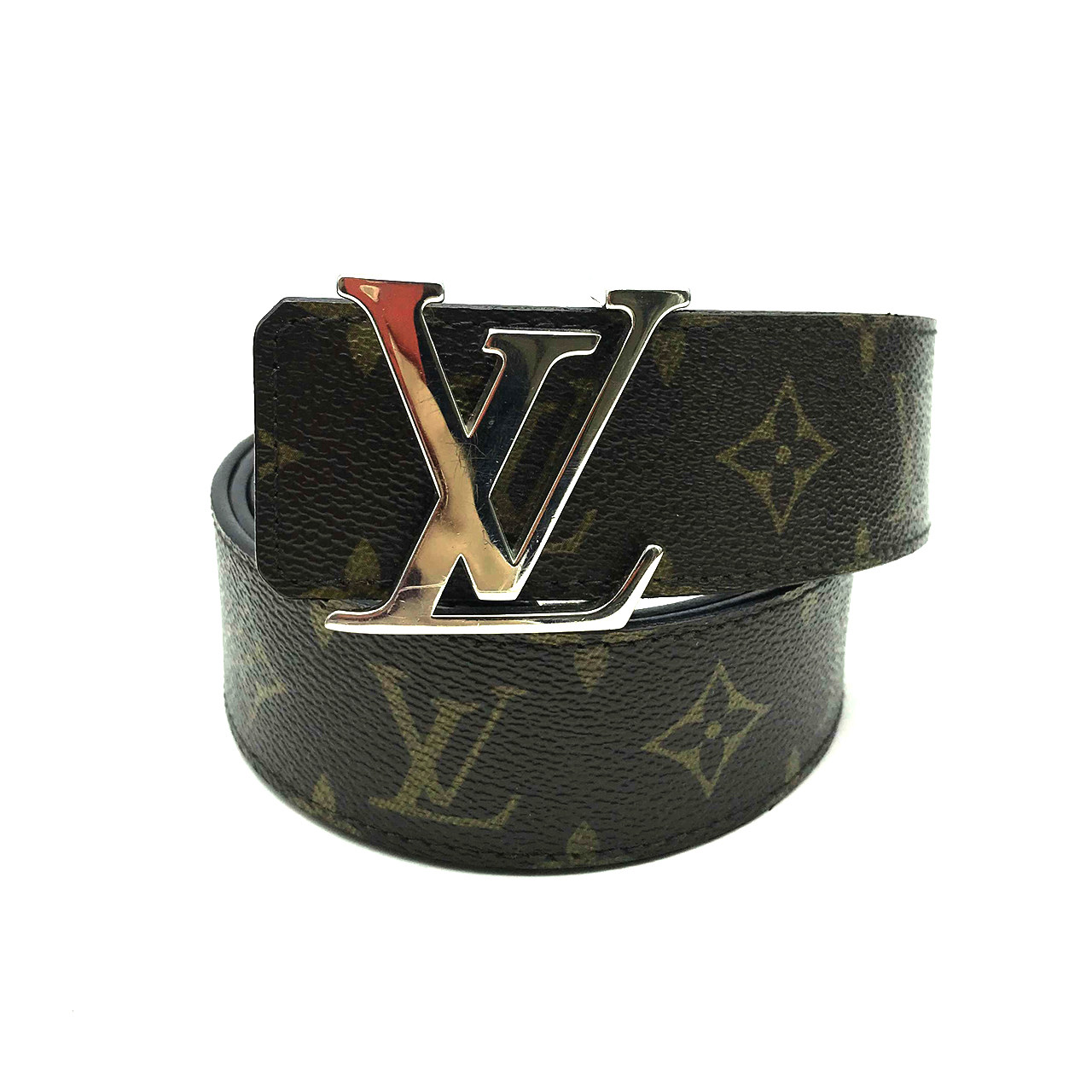 [9.5新]路易威登lv中性老花银扣皮带