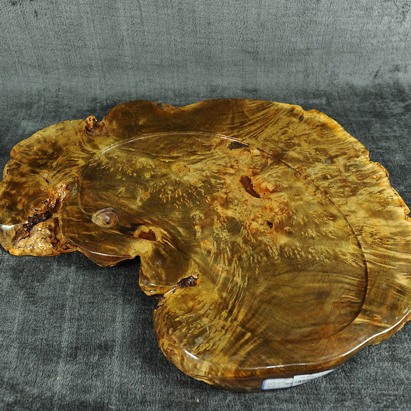 实木根雕茶盘 整块体黄金樟茶海