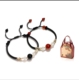 红黑玛瑙编织绳手绳可调节高级感小众设计情侣手链520情人节礼物