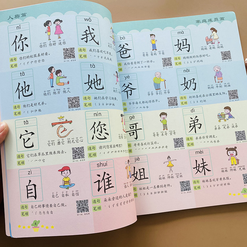 幼儿学前识千字识字书儿童看图趣味认字识字书启蒙早教儿童学前看图