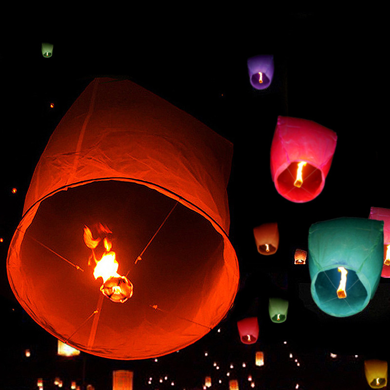 阻燃孔明灯2022安全型许愿灯儿童网红情侣浪漫加厚超大号古风天灯