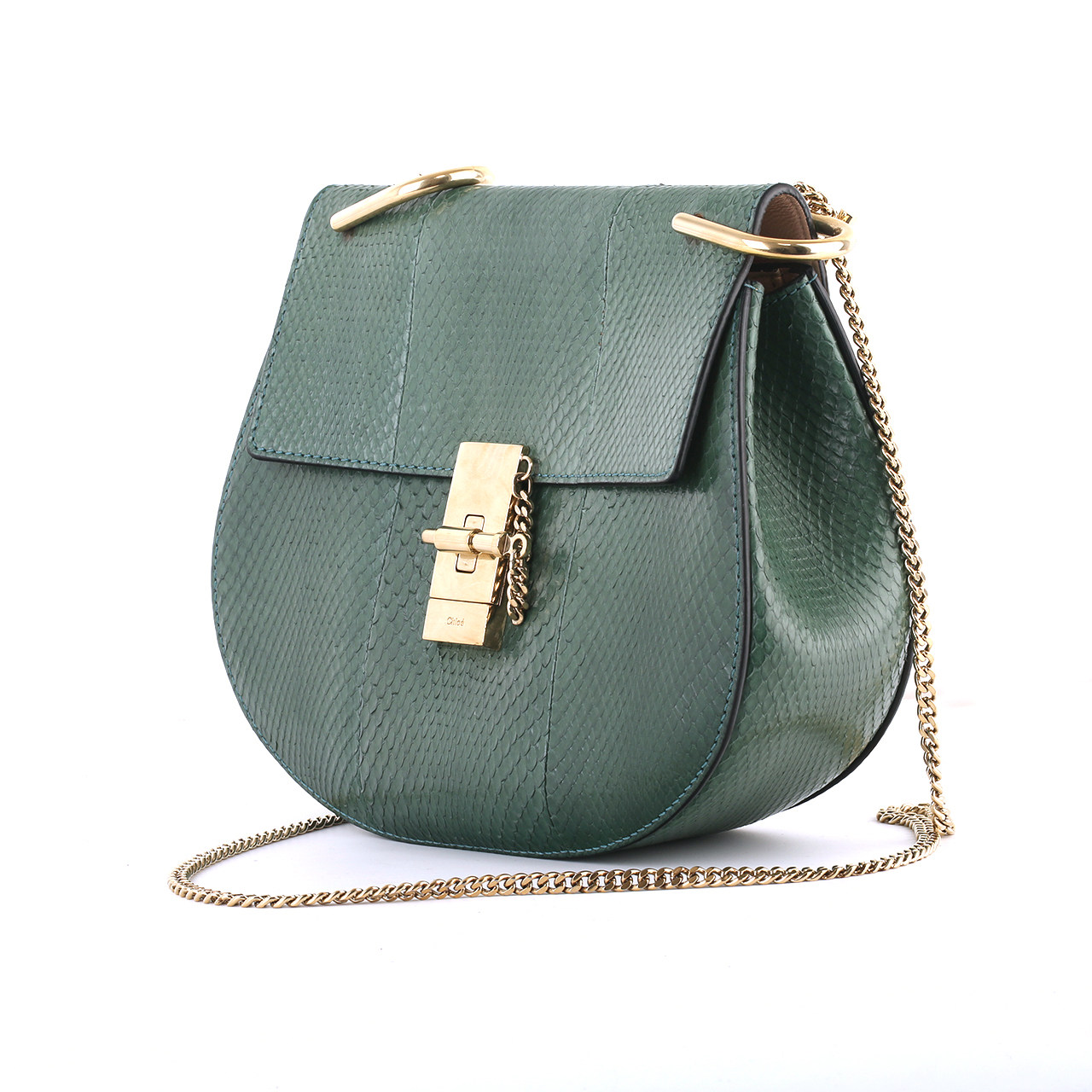 [9.5新]克洛伊chloe蛇皮女士链条包