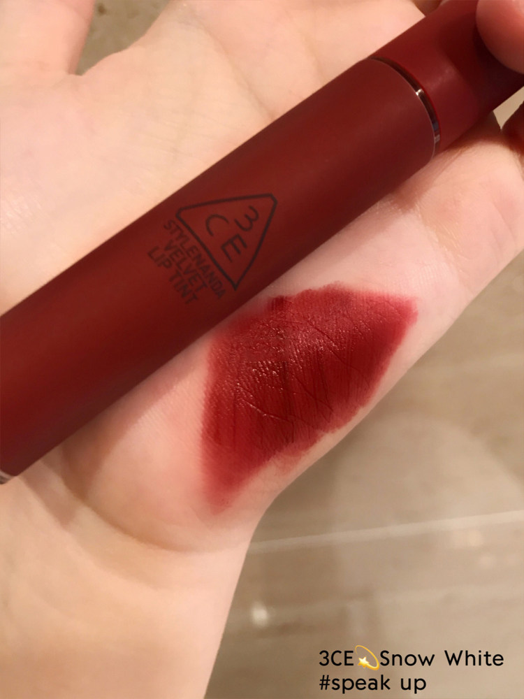 3ce唇釉taupe砖红色哑光雾面丝绒慕斯水雾唇露laydown云朵女口红