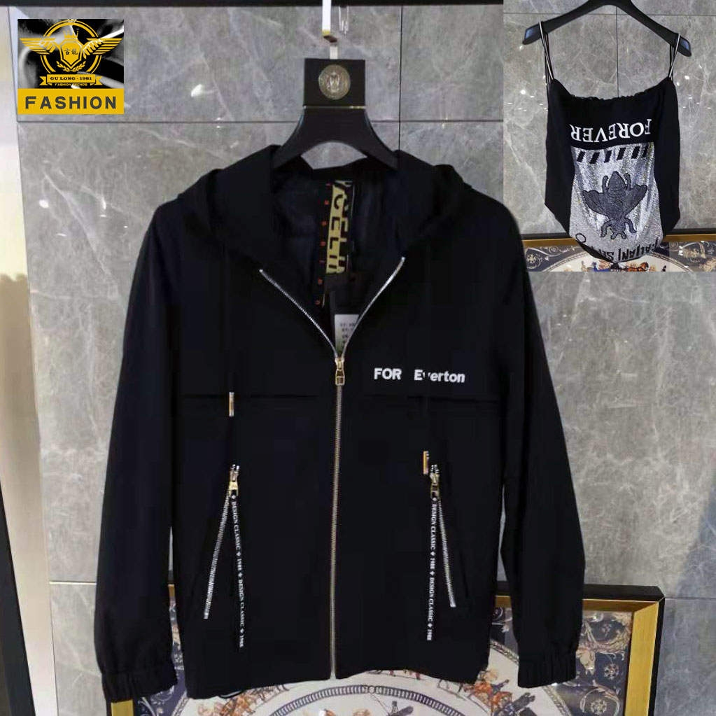 GL古龙男装春秋新款男士背包两用休闲夹克衫连帽潮流拼接外套潮牌|ruв категории Мужская одежда, пиджак - от Buy2taobao.com для оказания профессиональной услуги покупки агента Taobao