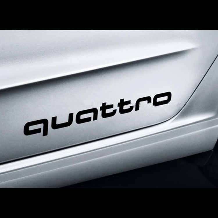 贴纸适用于quattro四驱车身个性改装划痕遮挡99元汽车装饰贴