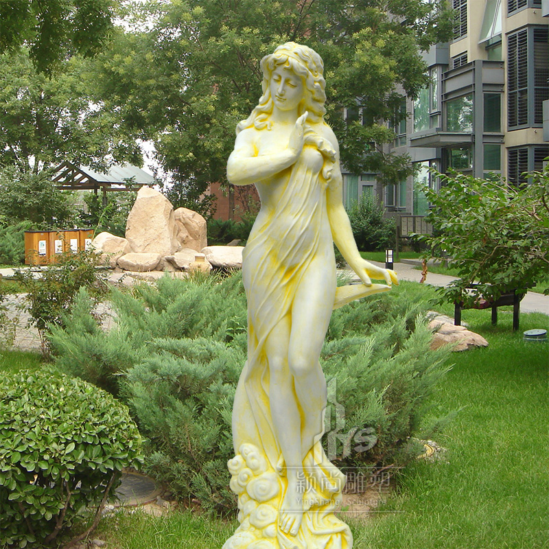 酒店欧式人物雕塑落地玻璃钢工艺品大厅花园装饰软装摆件月亮女神