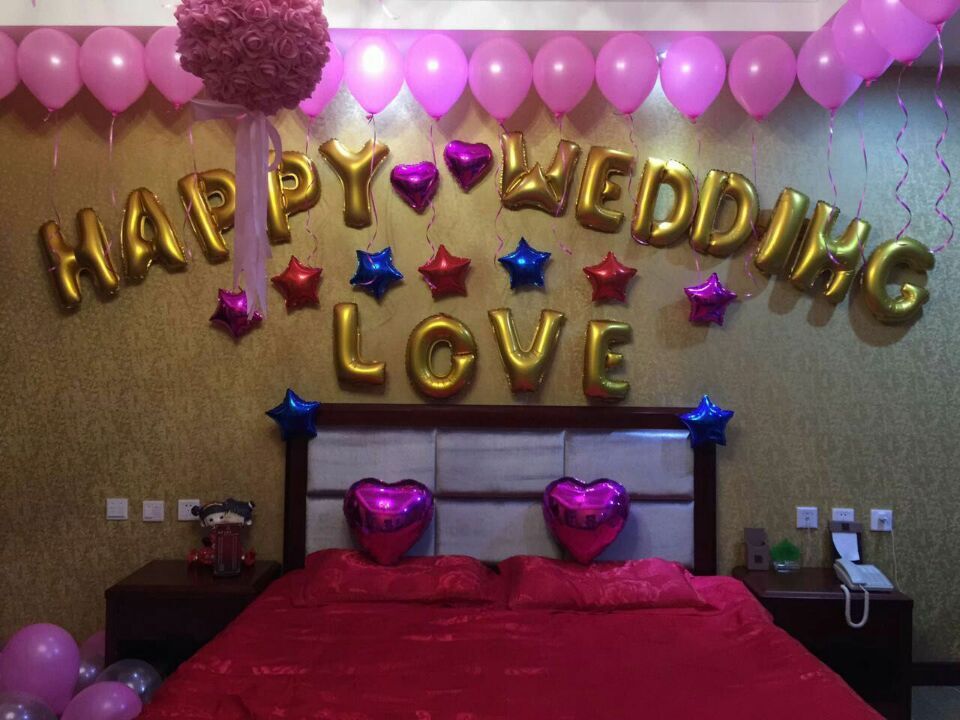 结婚婚礼婚房布置套餐 背景墙装饰 求婚表白字母铝气球|ruв категории фестиваль товаров/подарок, шар/плавучих воздушный шар, шар - от Buy2taobao.com для оказания профессиональной услуги покупки агента Taobao