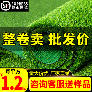 仿真草坪地毯塑料人造假绿植铺垫幼儿园人工户外加厚垫子绿色草皮