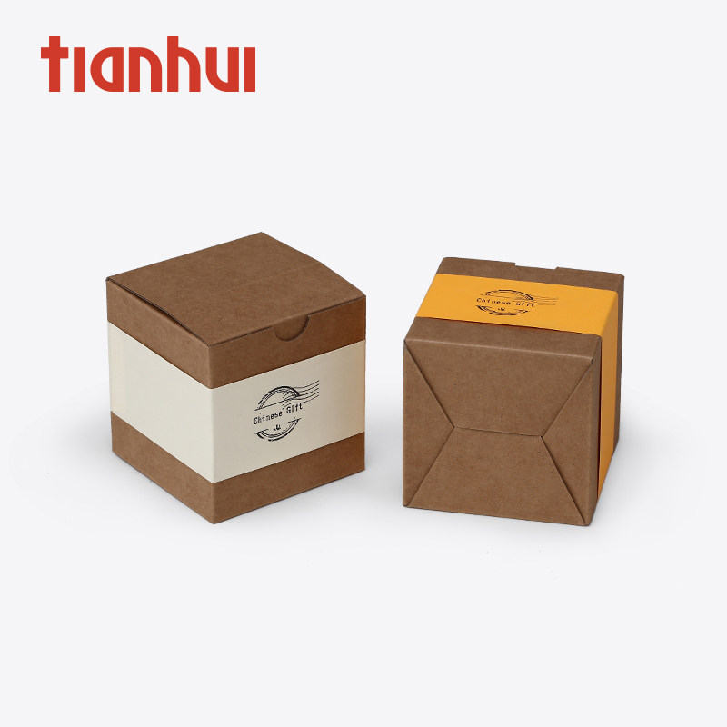 天汇包装牛皮纸长方形小茶盒通用环保茶叶包装盒蜂蜜礼盒通用纸盒