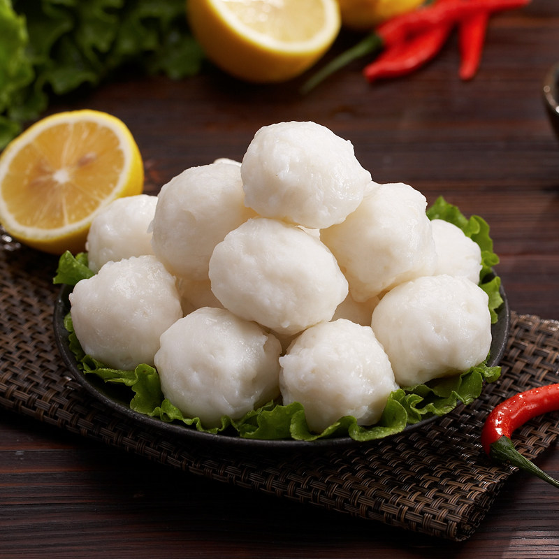汕头定记手工手打墨鱼丸火锅丸子烧烤海鲜八合里海记潮汕特产500g