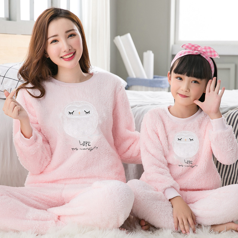 儿童睡衣男女童秋冬季长袖韩版可爱宝宝打底衫中大童家居服套装