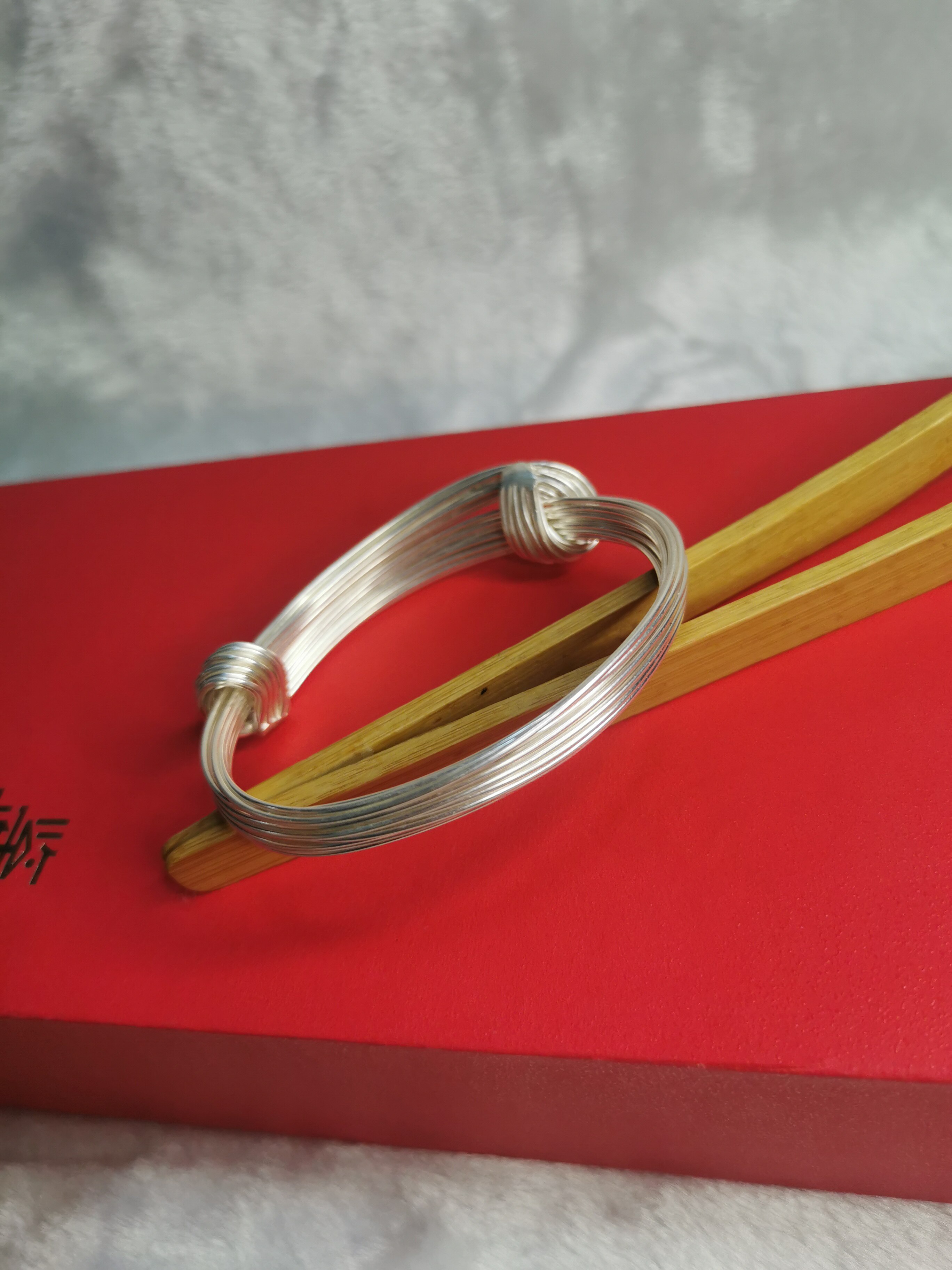 纯手工足银999银丝麻花手镯纯银民族风活口推拉镯子女性妈妈礼物