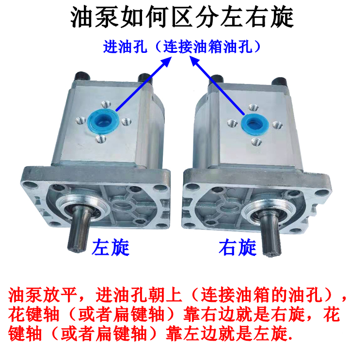 306/310/314/316/320/325平键齿轮泵电机直插式液压油泵单键油泵