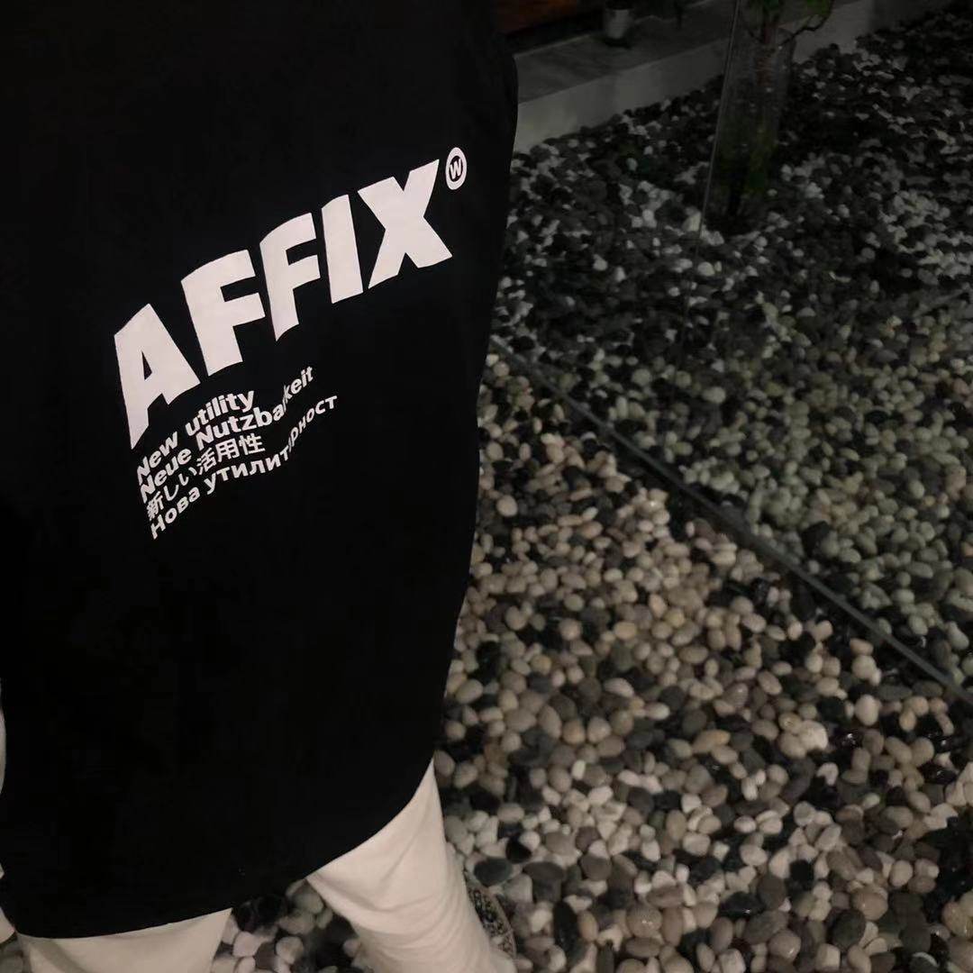affix works印花logo短袖 vibe风纯棉圆领百搭日系潮流大码tee