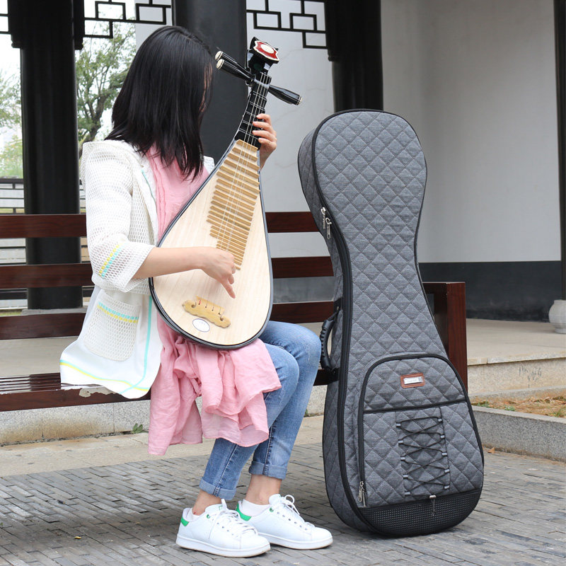 琵琶包便携加厚通用大号琵琶琴套双肩加棉花纹时尚成人琵琶琴包