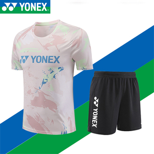 新款尤尼克斯羽毛球服男女套装运比赛服速干透气短袖夏季队服定制