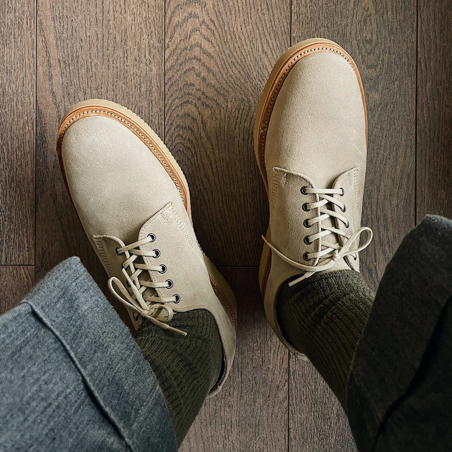 运动鞋般轻量舒适 sanders 新企划 officershoes 士官皮鞋 2318ls