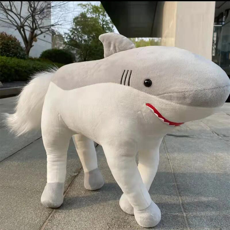 shark鲨bee鲨骑马公仔玩偶娃娃马鸭鲨鱼蜜蜂抱枕毛绒玩具沙雕礼物