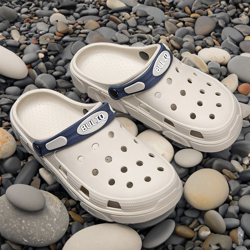 薄款洞洞鞋男款夏季外穿防滑耐磨踩屎感包头凉拖户外运动沙滩凉鞋
