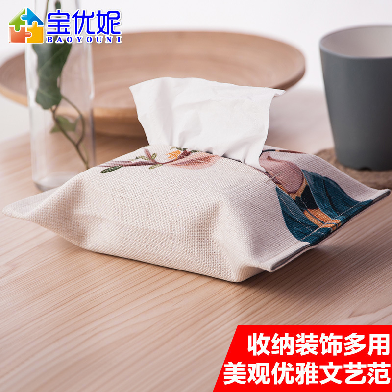 Bao gifted Ni Cotton and hemp Towel sets tissue Bag Simplicity household Tissue a living room TOILET Fabric art Tissue boxin the Storage consolidation , Home Storage appliances , Pouch , Towel sets category - from Buy2taobao.com to provide professional Taobao agent buy service