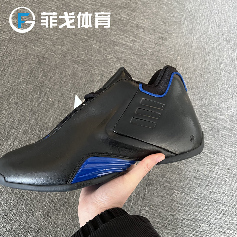 阿迪达斯adidas tmac3麦迪3代黑蓝全明星复刻篮球鞋gy0258