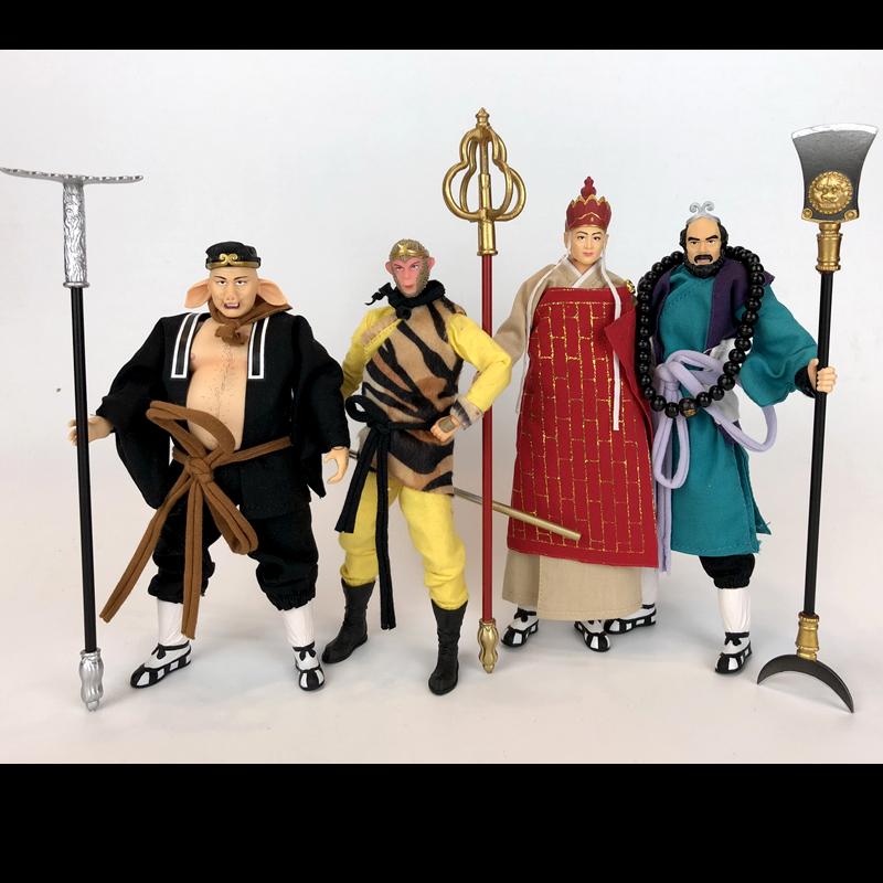 行者悟空,西游记可动齐天大圣孙悟空唐僧沙僧八戒师徒四人6寸手办模型