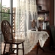定制美式欧式浪漫刺绣窗纱窗帘卧室客厅飘窗落地窗遮光成品艾美丽